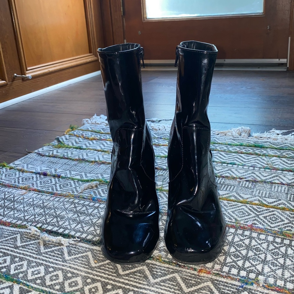 Fun Faux Leather Boots - Picture 5 of 5